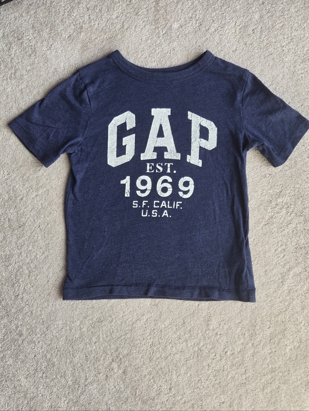 GAP Navy Blue Short-Sleeve Tee with White 1969 Graphic